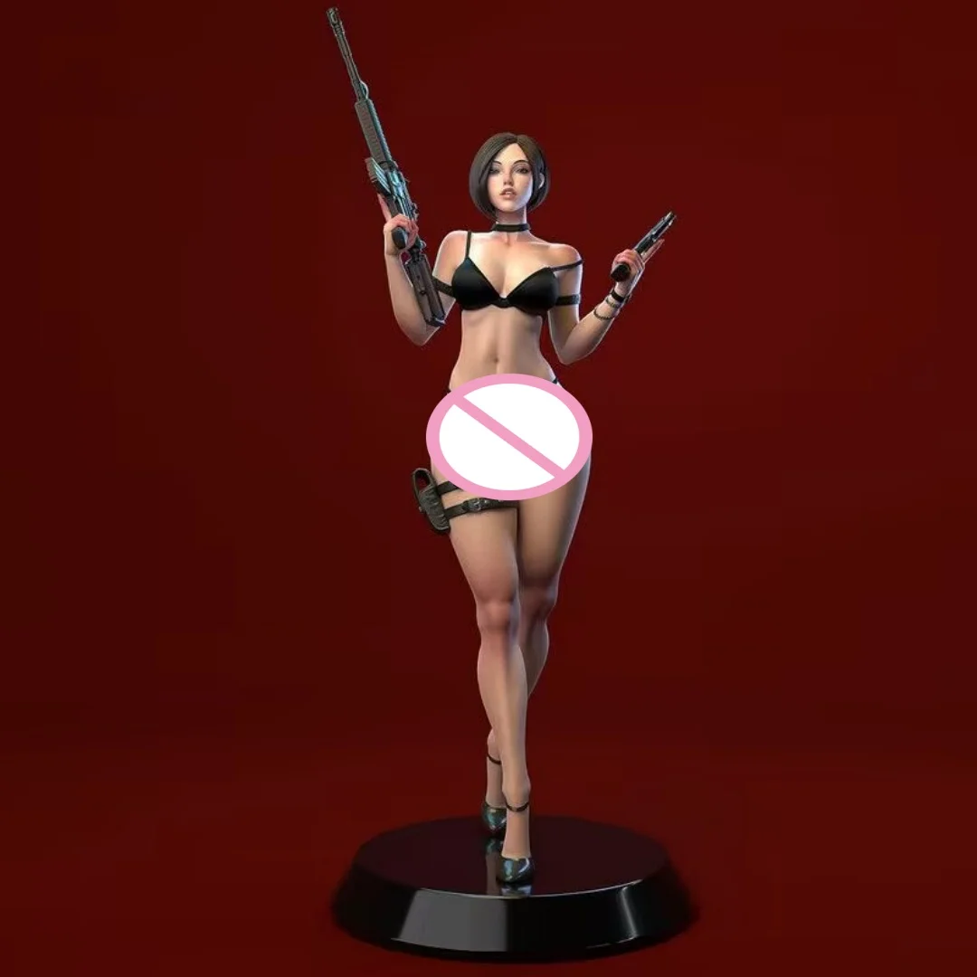 

1/24 Scale Resin Figure Two-gun bikini girl Assemble Model Kit Unassembled and Unpainted 3D printing toy