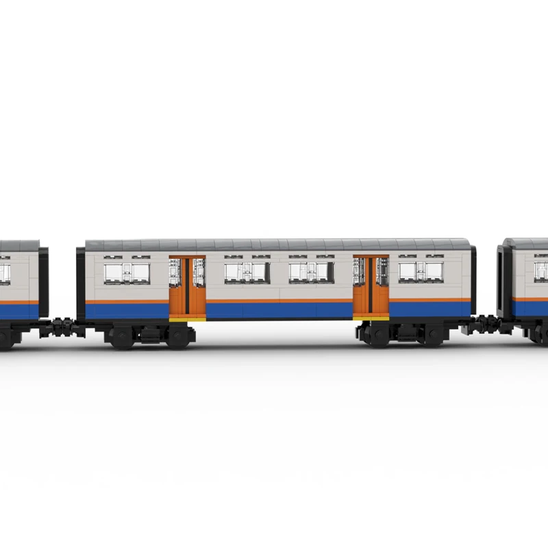 1822 Uds Londres Overground clase 317 tren 8 funciones de potencia anchas modelo ferroviario MOC DIY modelo bloques de construcción juguetes de cumpleaños regalo