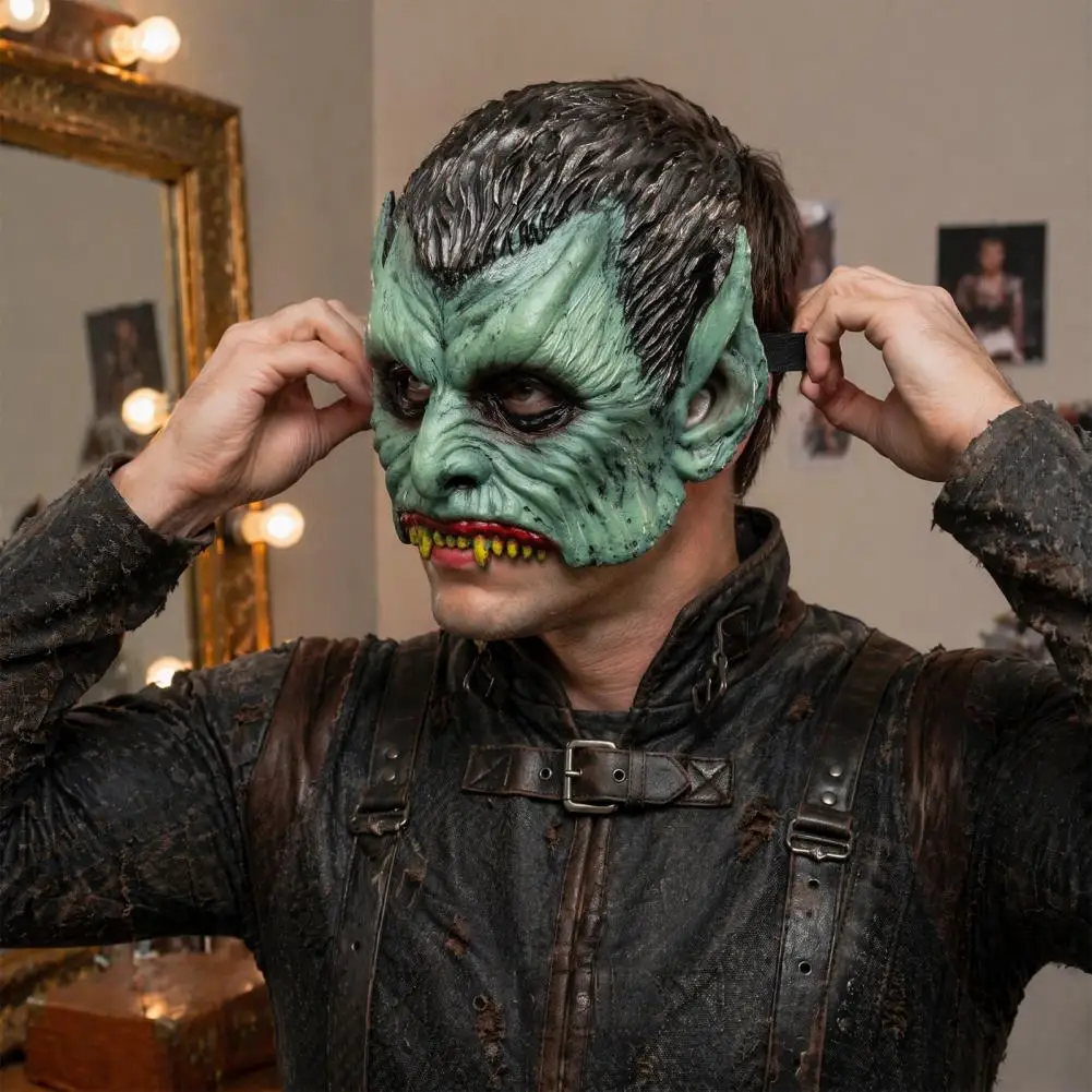 halloween-mask-distressed-green-demon-mask-green-vampire-half-face-mask-with-pointy-ears-sharp-teeth-halloween-costume-accessory