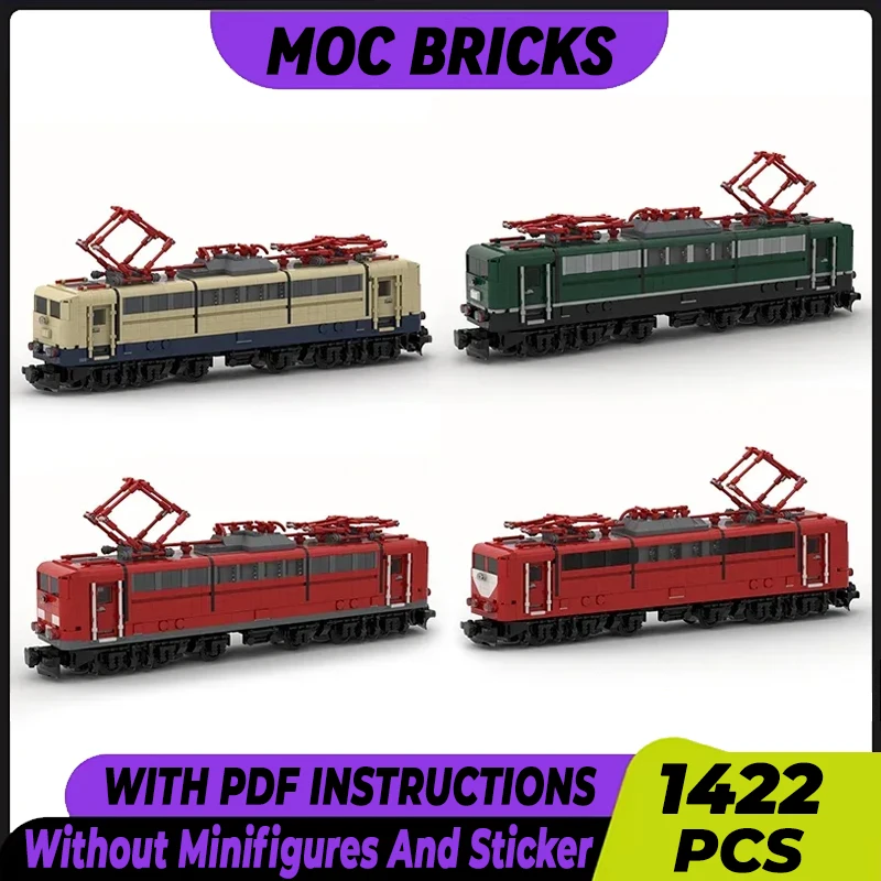 

City High-Speed Train Model Moc Building Bricks DB-Baureihe Train Technology Modular Blocks Gift Christmas Toy DIY Sets Assembly