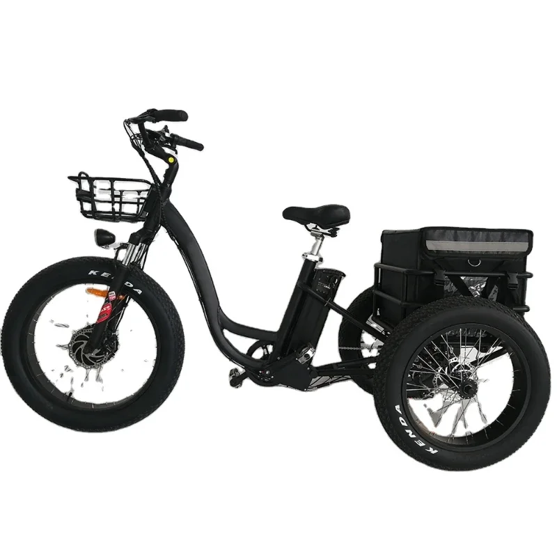 

500W wholesale 3 wheel electric tricycle fat tire cargo electric tricycles for adult tricycle electric motorcycle