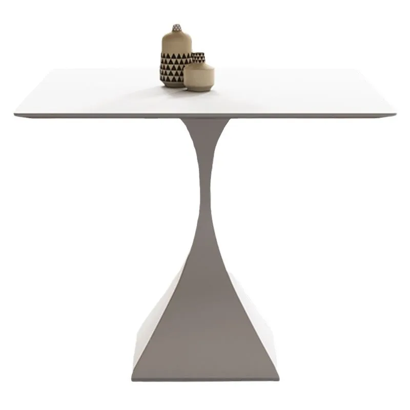 

rock slab dining table, square household small apartment square, balcony modern simple negotiation table and chair combination