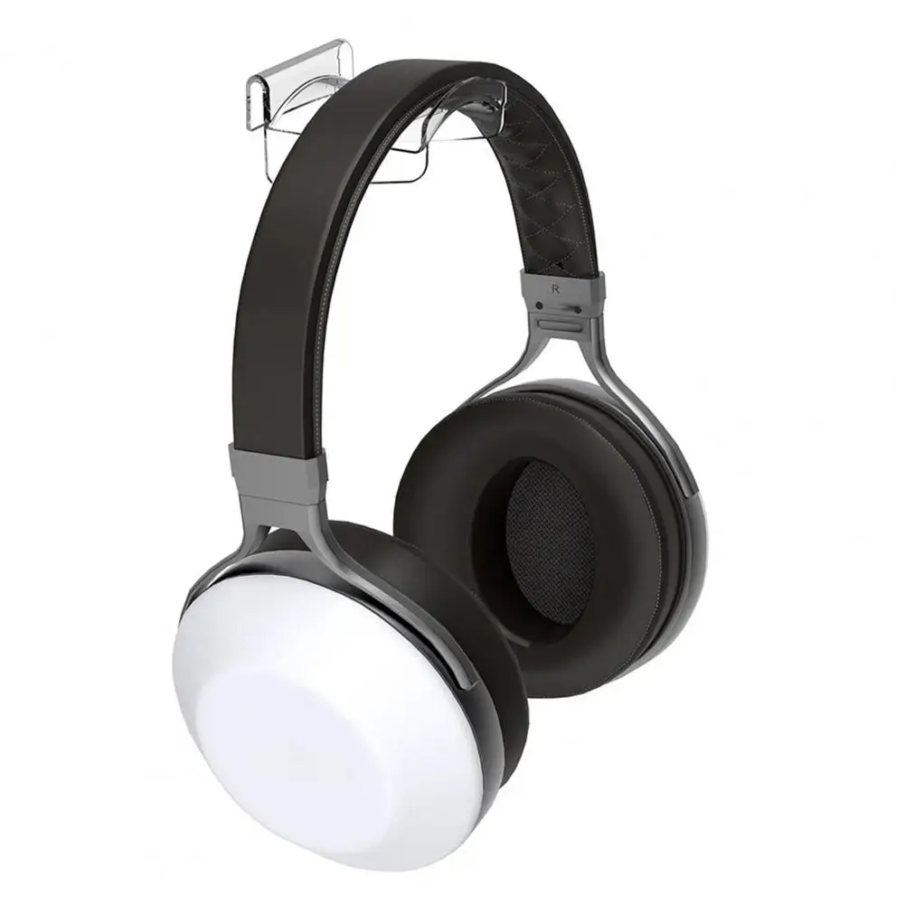 Space-saving Headphone Holder Wall Mount Headphone Stand Bracket Acrylic Earphone Holder Strong Load-bearing Slim Accessory