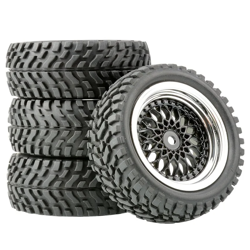 75mm Off Road Buggy Banden Wiel 12mm Hex Hubs Rubber voor 1/14 1/16 1/10 RC Auto Wltoys 144001 Scx10 Trxs Trx-4 Tamiya