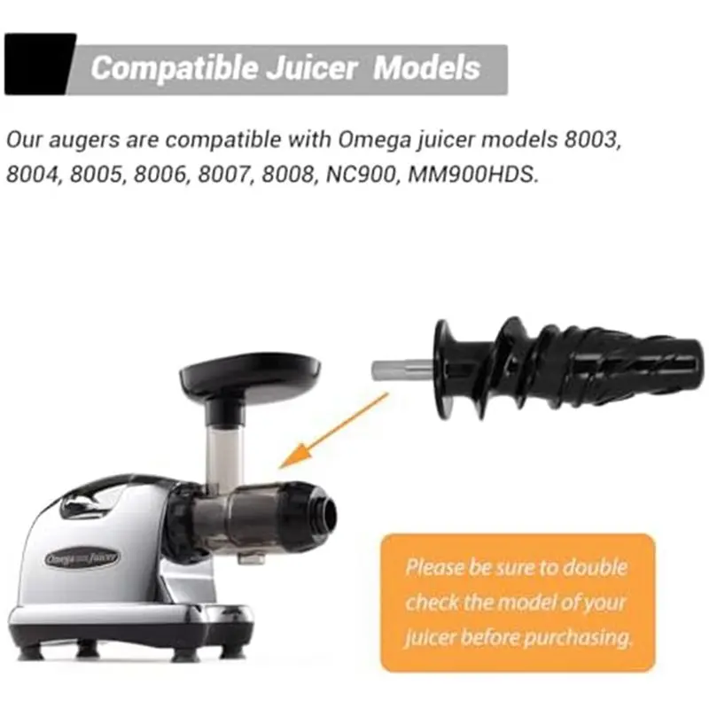 8006 Juicer Replacement Accessories Auger Compatible Thruster For Omega 8003, 8004, 8005, 8007, 8008, MM900HDS-Hot