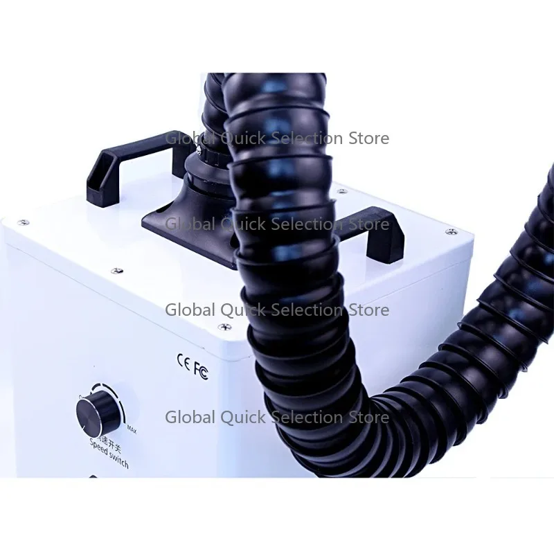 

Laser Soldering Smoke Purify Machine Smoke Absorber Fume Extractor TBK 618 Solder Smoking Instrument Mobile Small Dismantling