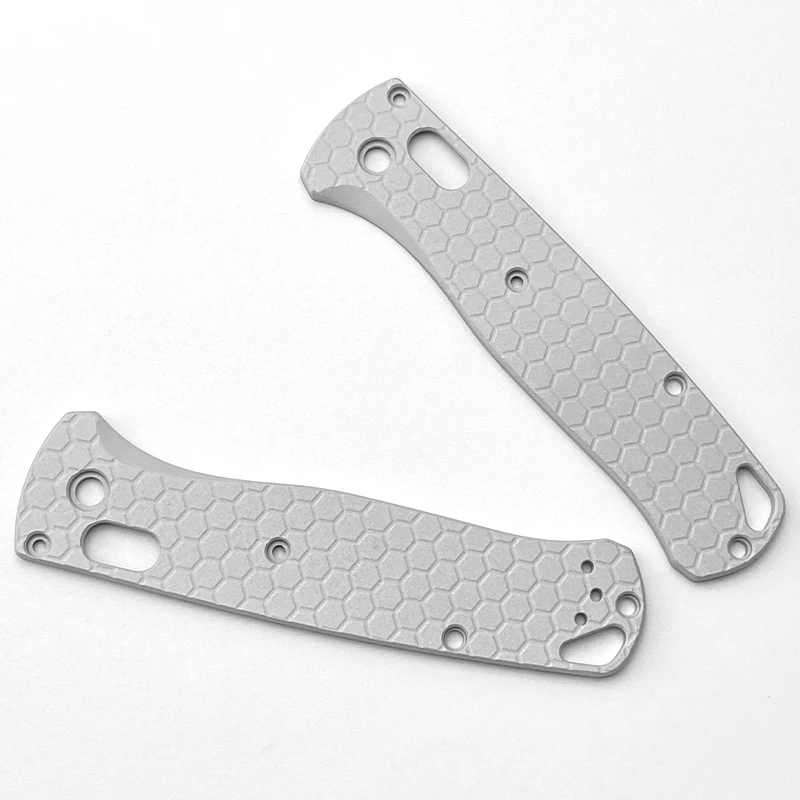 1 paio di toppe con manico a lama in lega di alluminio per BM 535 coltello a nido d'ape struttura in lega di alluminio Bugout 535 Patch accessori fai da te