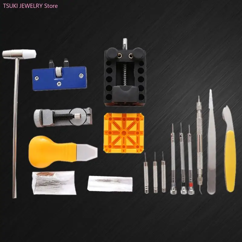 62ke 130pcs أدوات إصلاح مجموعة أدوات الإصلاح على مدار الساعة