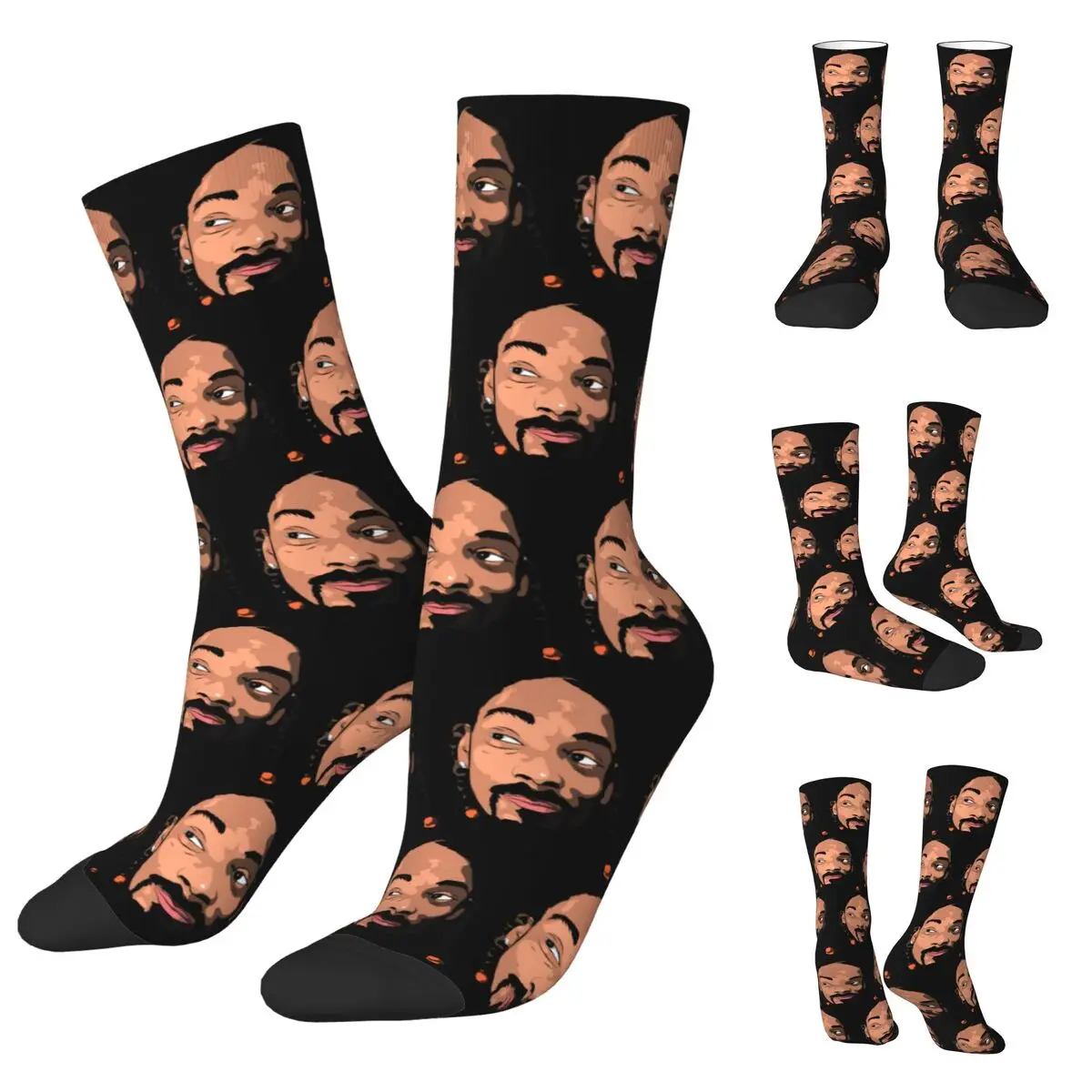 Crazy Design Snoop Dogg Doggystyle cosy Unisex Socks,Warm Happy 3D printing Socks,Street Style Crazy Sock