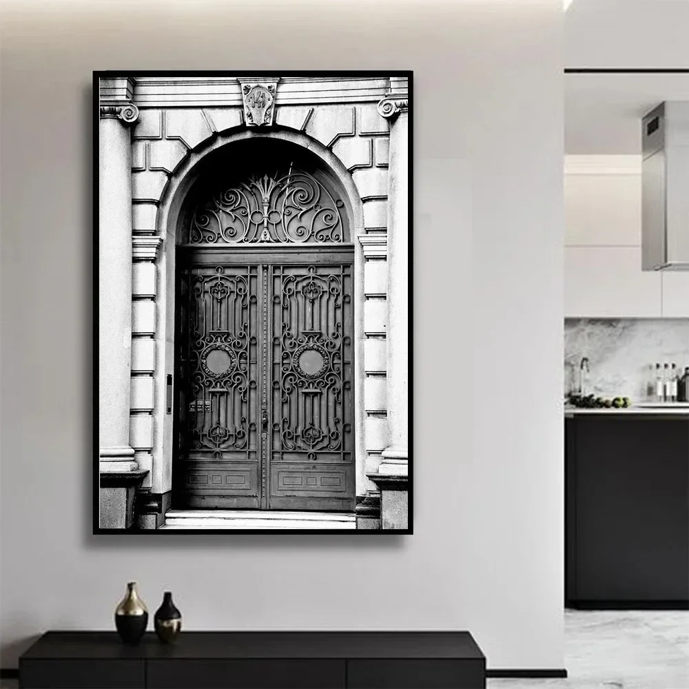 سوبر سيارة فاخرة متجر الأزياء أسود أبيض الرسم على لوحات القماش الجدارية الشمال الملصقات والمطبوعات جدار صور غرفة المعيشة ديكور #3