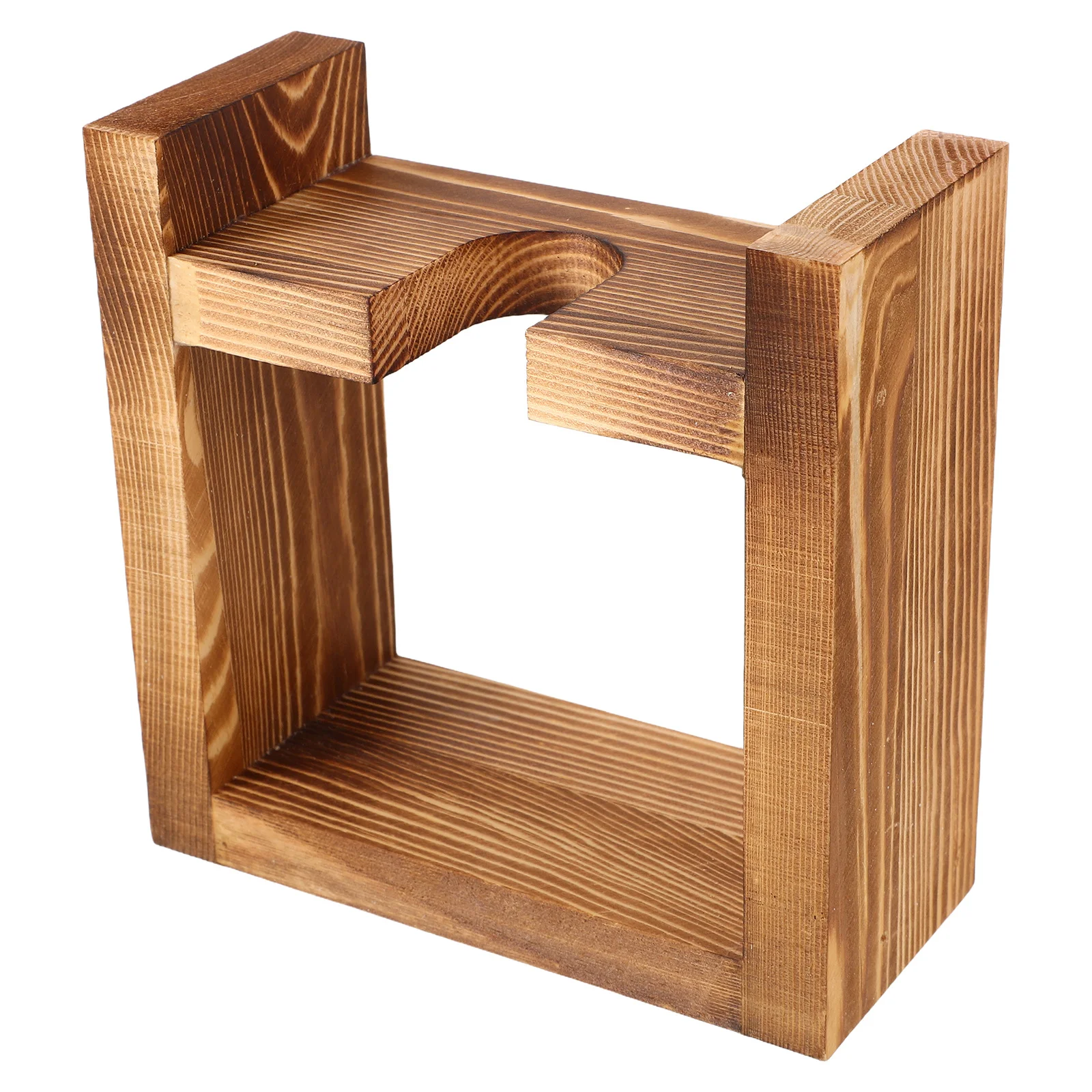 

1pcs Creative Hydroponic Glass Planter Wooden Stand Desktop Water Plant Vase For Home Office Decor Vintage Bulb Vase Wood Frame