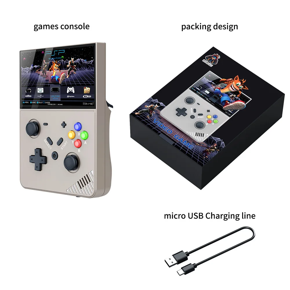 

2025hot sale Cross-border explosion M18 vertical version 4.3 inch screen portable handheld game console 64GB with 20000 games