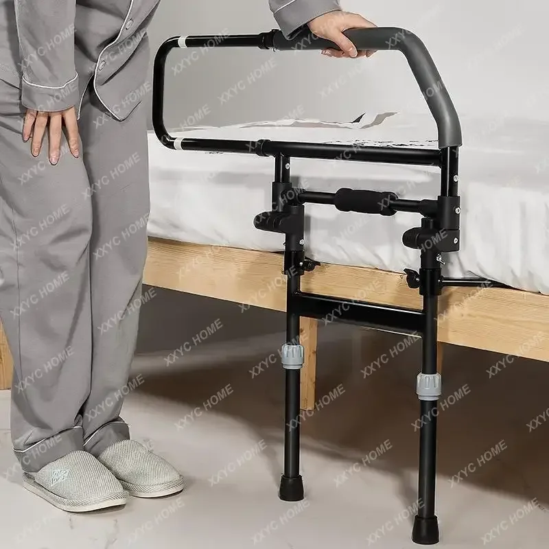 Foldable Bedside Armrest Support For Elderly Disabled Stand Up Assistance Anti Fall Safety Mobility Aids Bedside Handrail