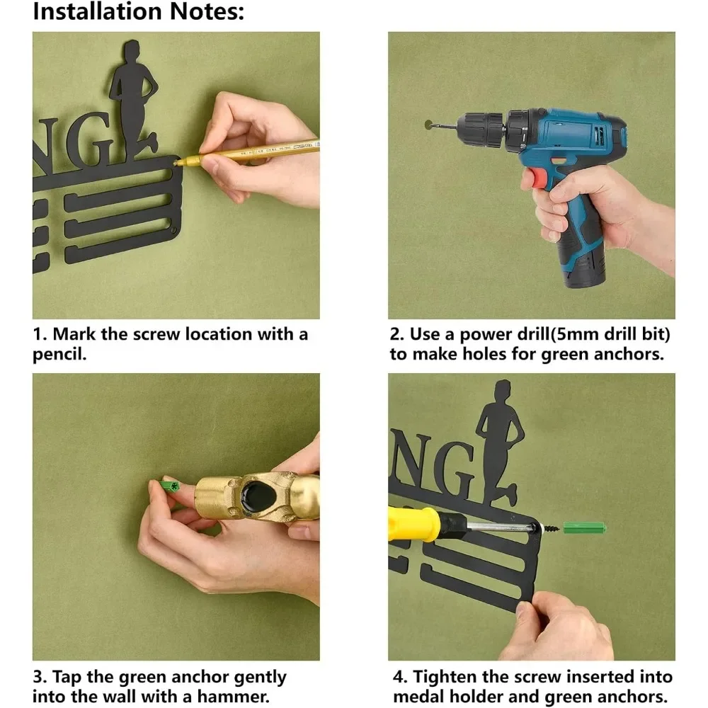 Soporte para medallas de Kick Boxing, exhibición de medallas deportivas,  colgador de montaje en pared, decoración, premio colgante de acero  inoxidable para insignia del hogar / Joyas hechas a mano, image size:1000x1000