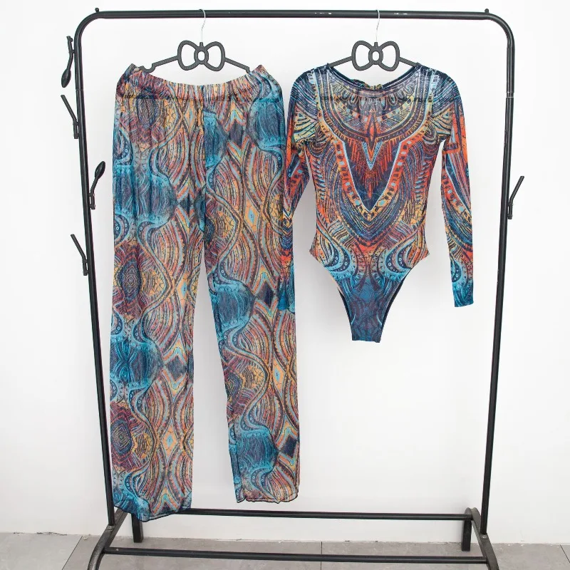 

Женский раздельный купальник из дышащей мягкой сетки с защитой от УФ-излучения, пляжный комплект бикини