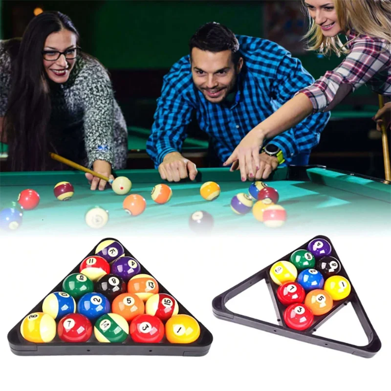 

2 in 1 Billiard Triangle Ball Rack Portable Installation Plastic Triangle Frame Snooker Accessories Pool Balls Frame Holder