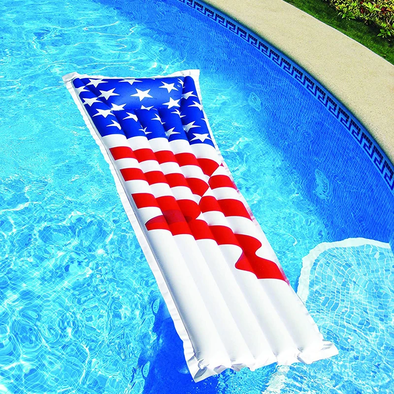 3PCS/Set Swimline Patriotic American Flag Series Inflatable Swimming  Float 75