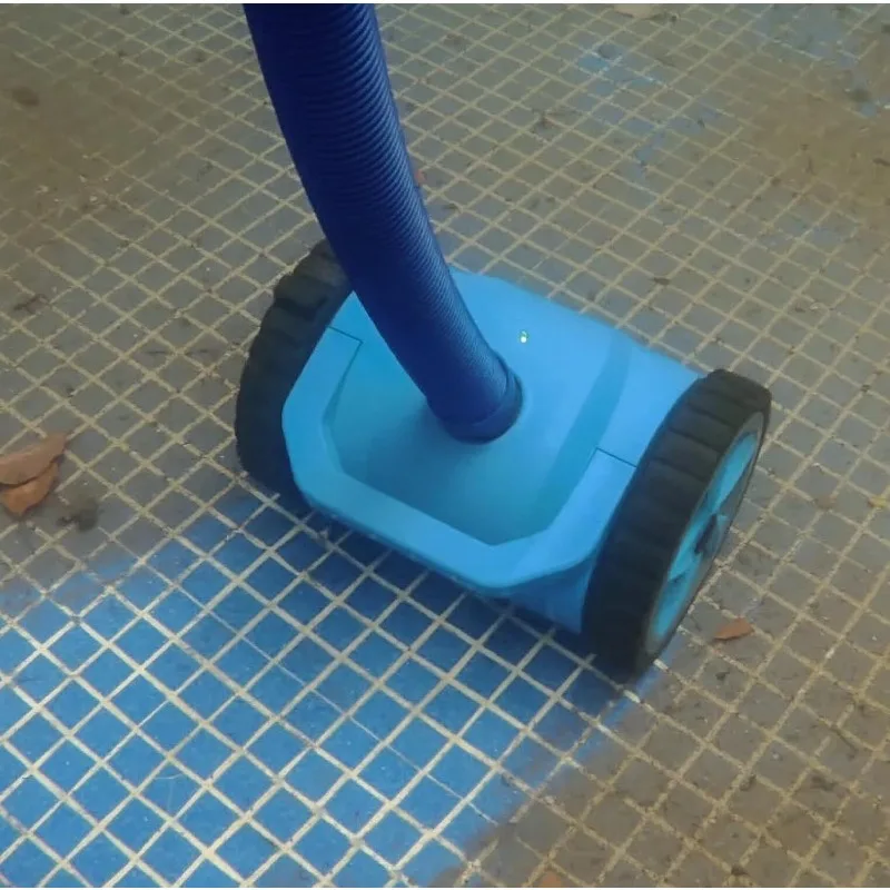 Pulitore automatico per piscina a turbina per piscina interrata di grandi dimensioni, aspirapolvere per piscina con ventosa (set base), blu, SC-PC-2w