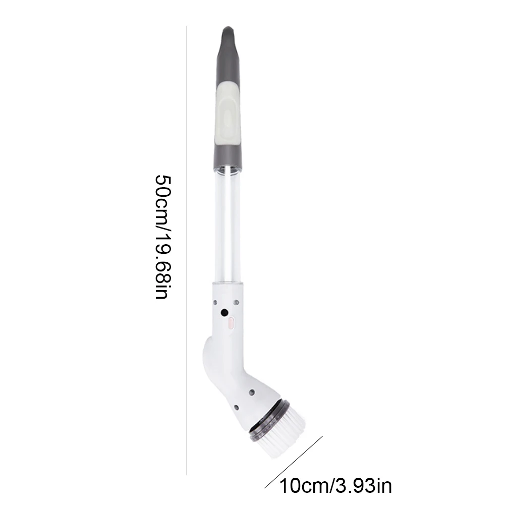 Escova de limpeza elétrica, escova de limpeza elétrica, à prova d'água, purificador de banheiro com 5 cabeças de escova substituíveis para azulejo de piso de banheiro