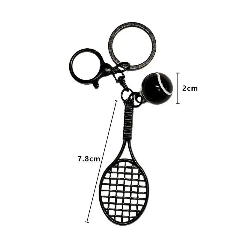 Mini-Schlüsselanhänger, Tennis-Party-Geschenke, Tennisball-Schlüsselring, Tennis-Taschenanhänger, Sport-Schlüsselanhänger für Jungen und Mädchen, Schule, Karneval, Belohnung – Detail 4