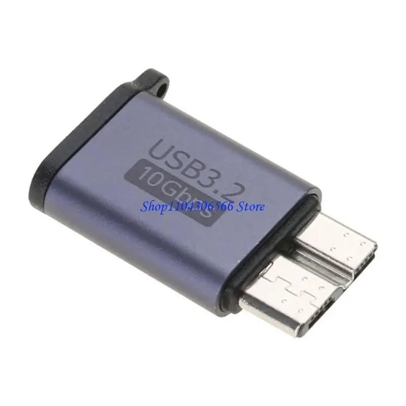 02DD USB C to MicroB Adapter Type C USB to MicroB Cable Adapter for Hard Drive