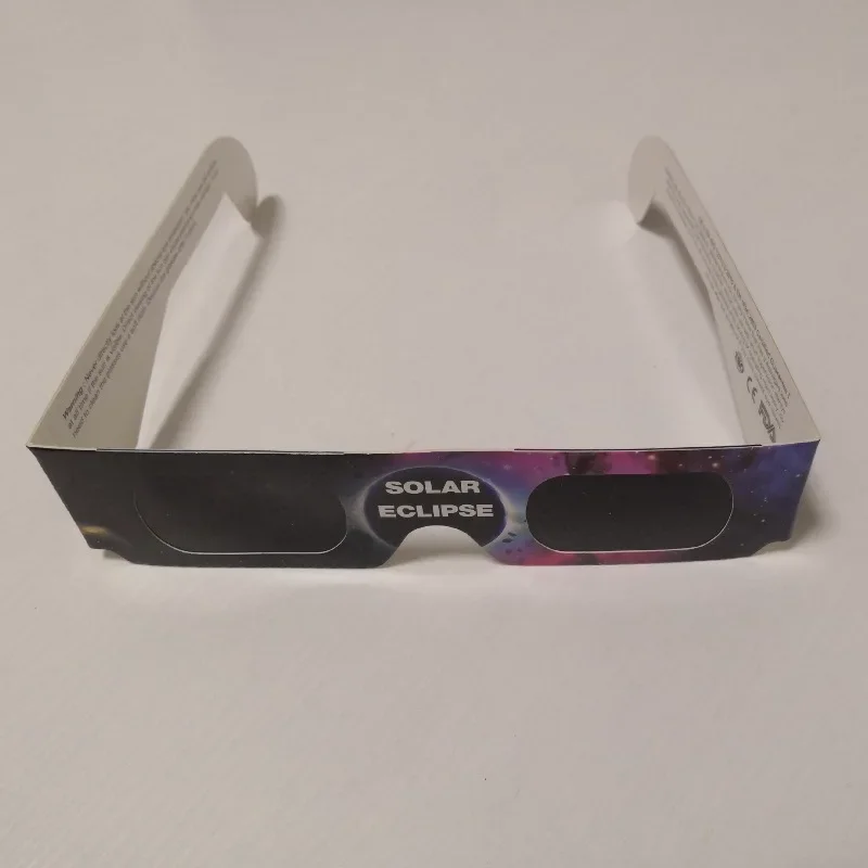 5PCS Premium Eclipse Eyeglasses AAS Approved Solar Glasses CE and ISO Certified HD Filter Film Crisp Image Goggles Paper Eyewear
