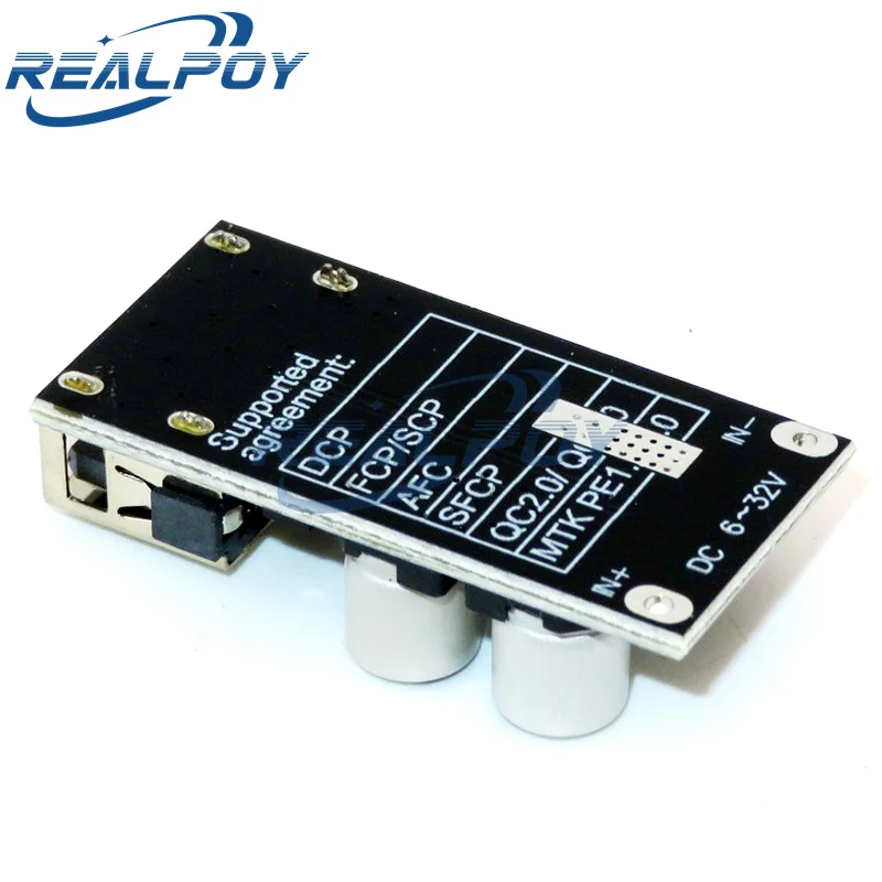 QC3.0 QC2.0 USB DC-DC Buck Converter Charging Step Down Module 6-32V 9V 12V 24V to Fast Quick Charger Circuit Board 3V 5V 12V