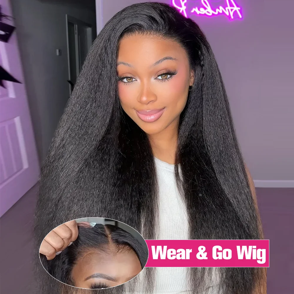 

250 Плотность Яки Прямые 7x5 Бесклеевые парики Человеческие волосы 13x6 Кудрявые прямые парики из человеческих волос для женщин 13x4 Кудрявые края Детские волосы