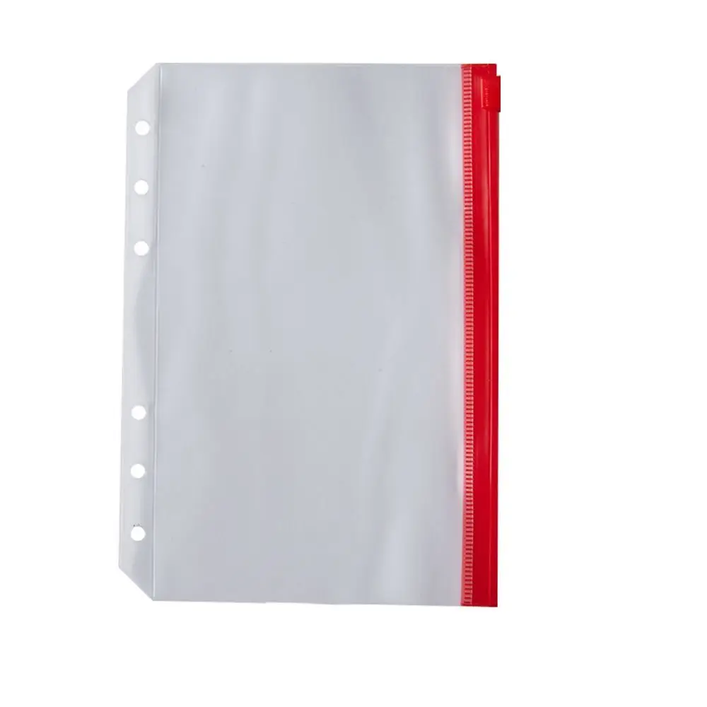 

School Office Supplies Money Cards Vouchers Loose Leaf Bag Document Filing Bags Notebook Binder Pouch A5/A6 Binder Pockets