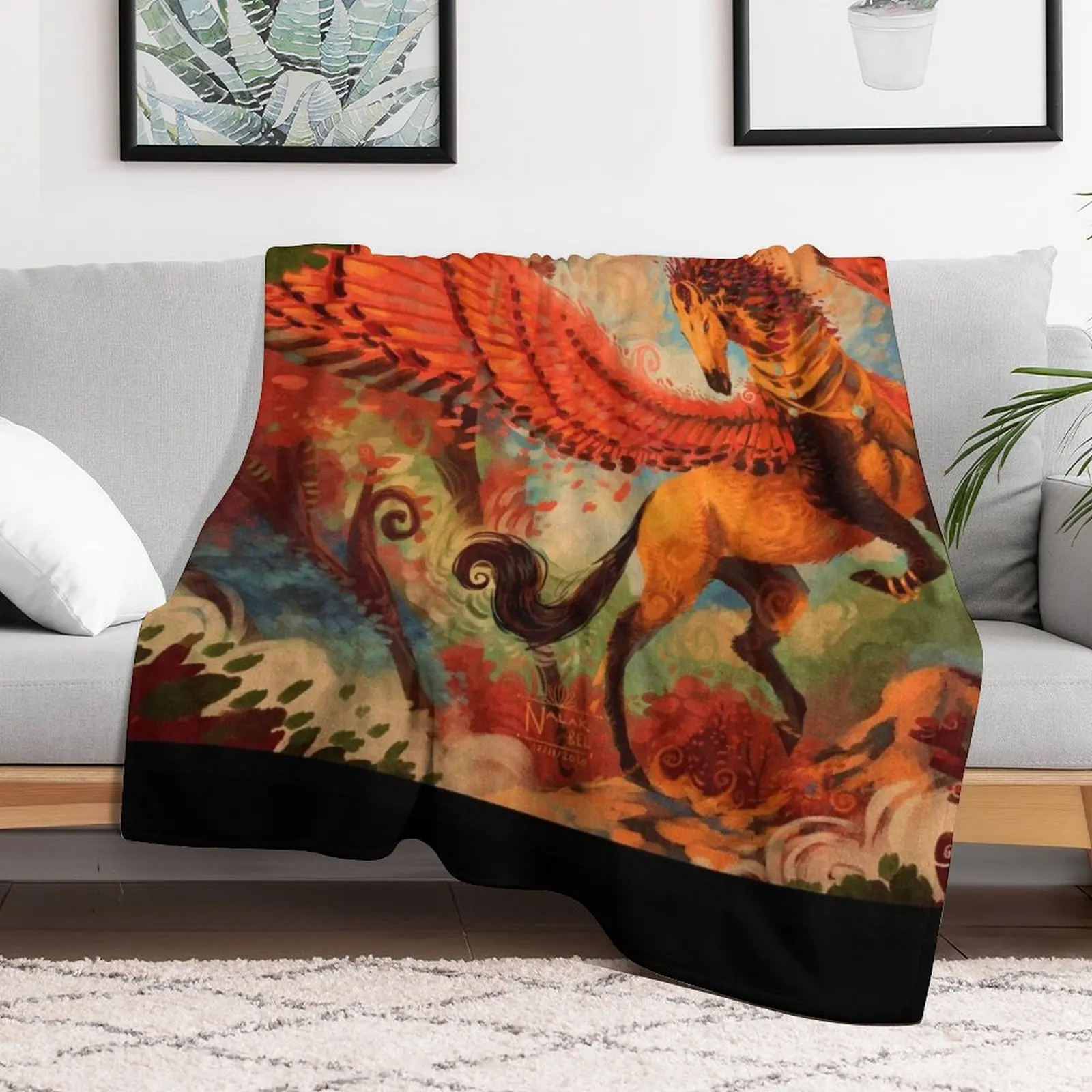 Pegasus - Djinzaal Throw Blanket Shaggy Camping Soft Beds Blankets