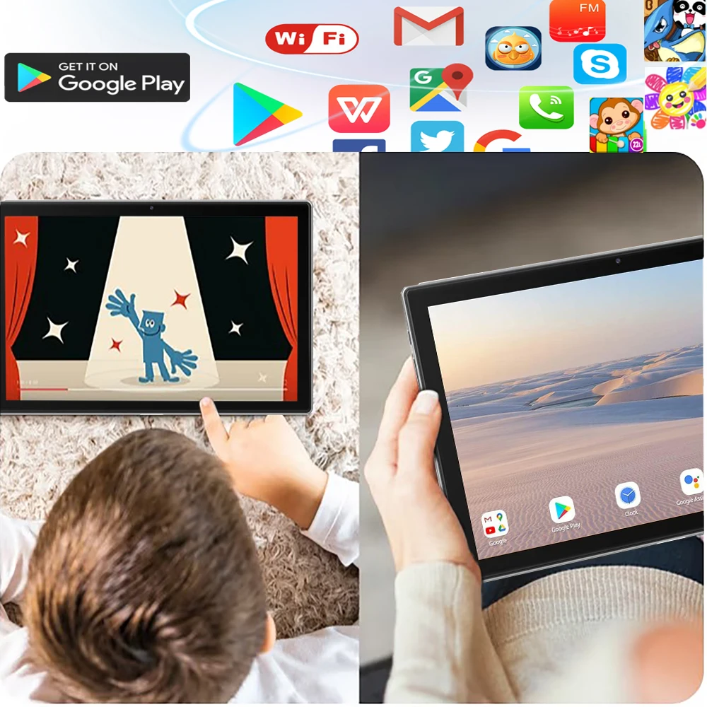 BDF Tablet 10,1 Zoll 4G Lte Sim Karte Octa Core 8GB RAM 256GB ROM Tablets 2,4G/5G Wifi Android 13 Sim Karte Tablet PC – Detail 12