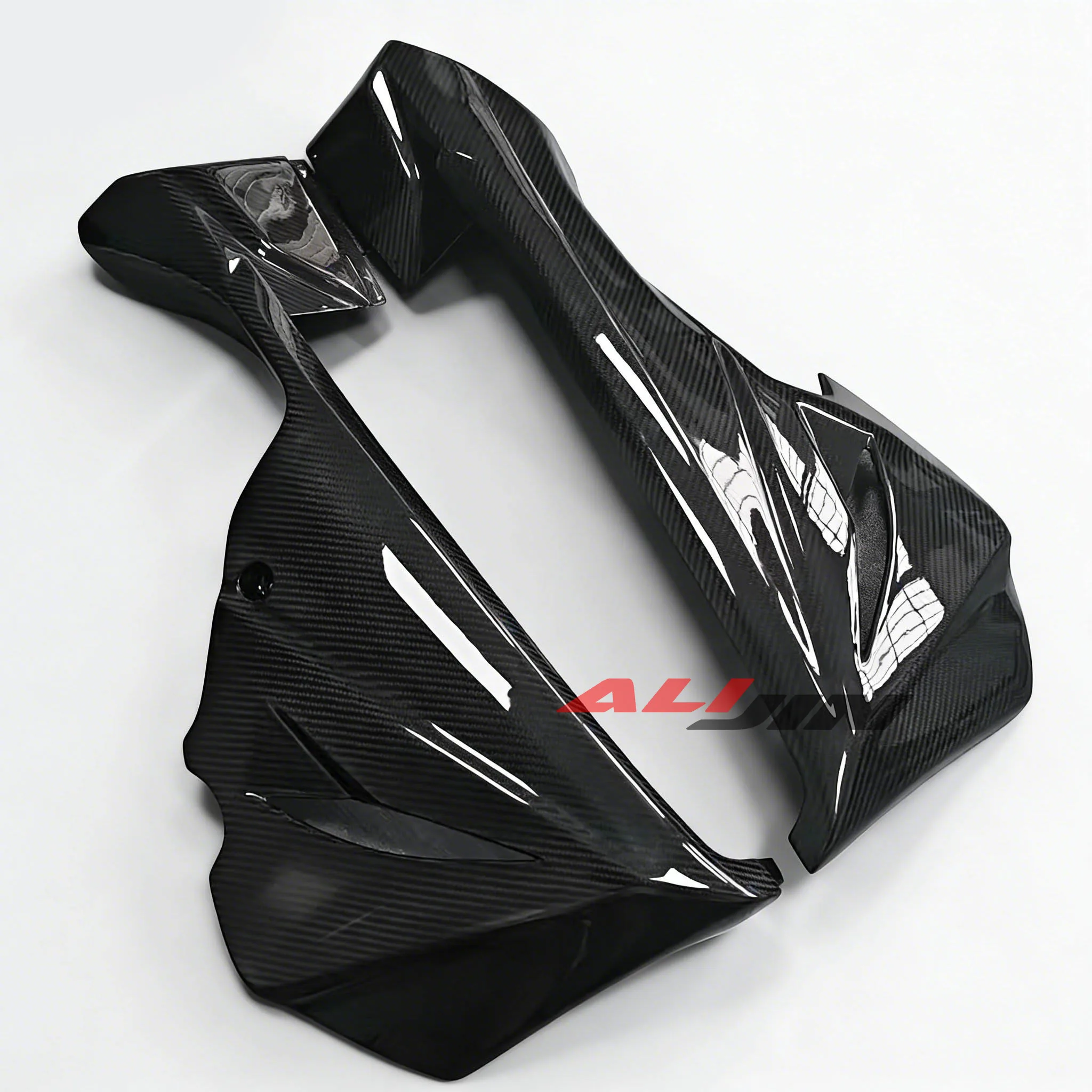 

Real Carbon Fiber For Kawasaki NINJA ZX4R ZX4RR Motorcycle Lower Under Belly Pan Panel Side Air Fairing Cowling Guard Protector