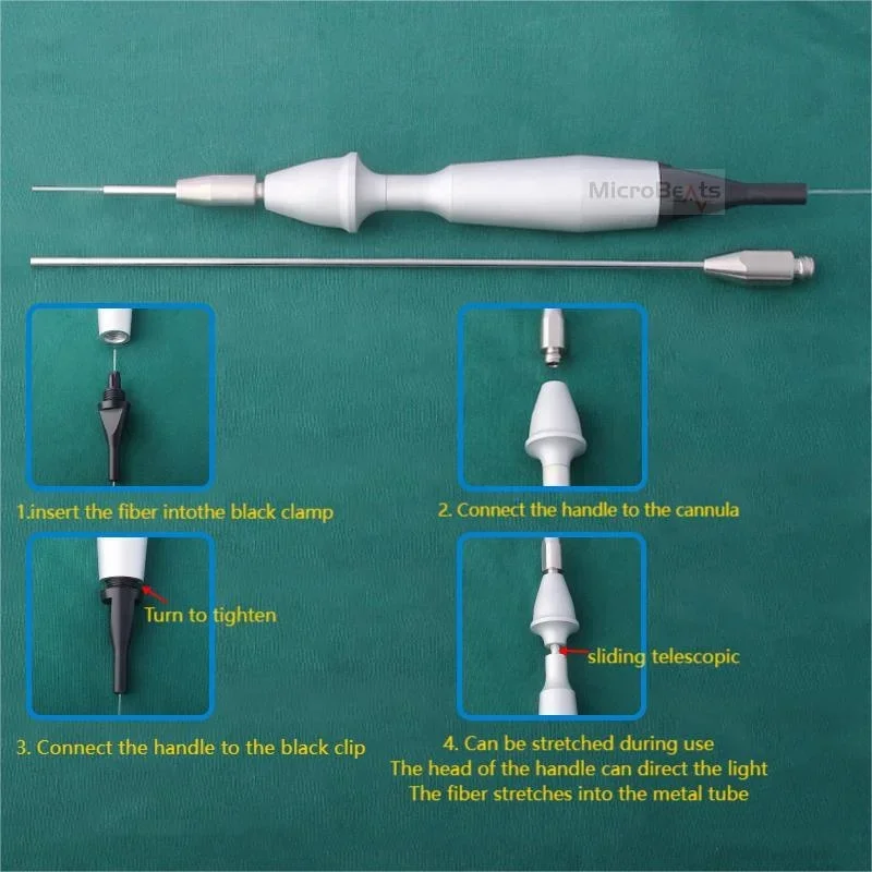 مقبض علاج الجراحة بالليزر مقبض علاج حب الشباب من الألياف البصرية مقبض ليزر #4