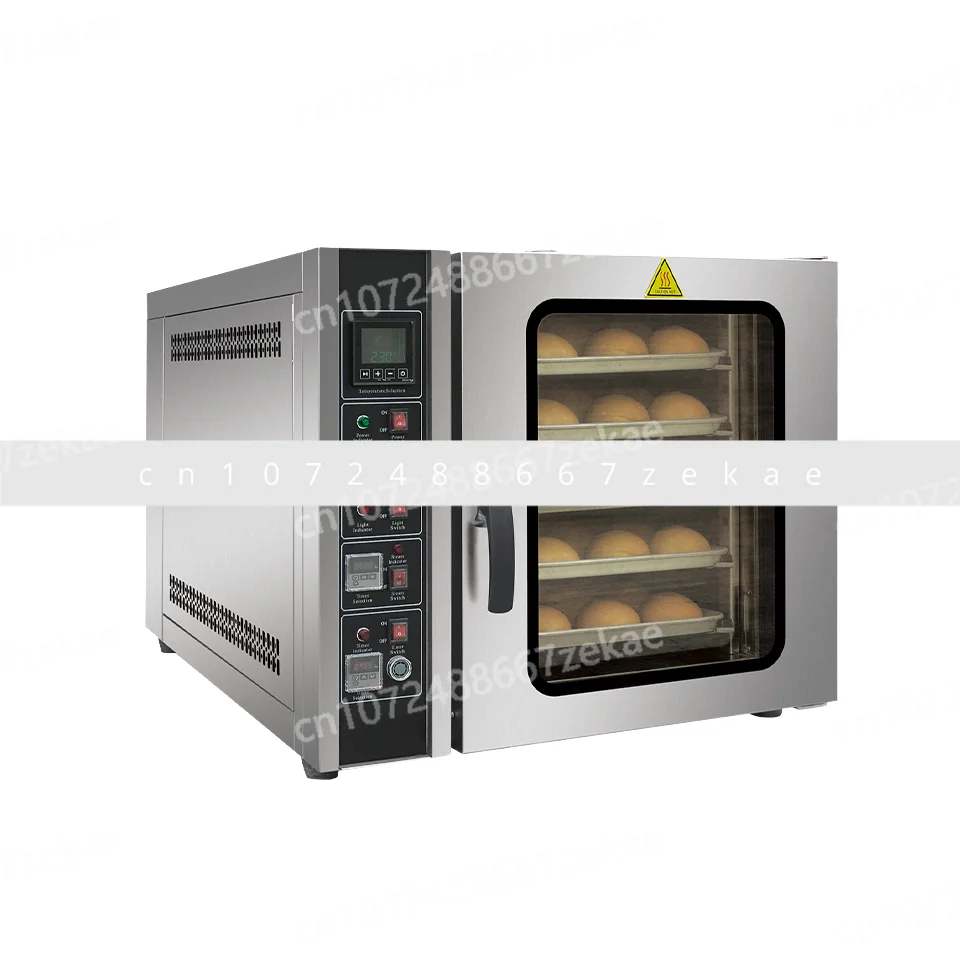 فرن كهربائي عالي السعة مكون من 5 أطباق بالهواء الساخن وخبز البيتزا والخبز الحراري مع خبز البخار لينكريش عالي الكفاءة