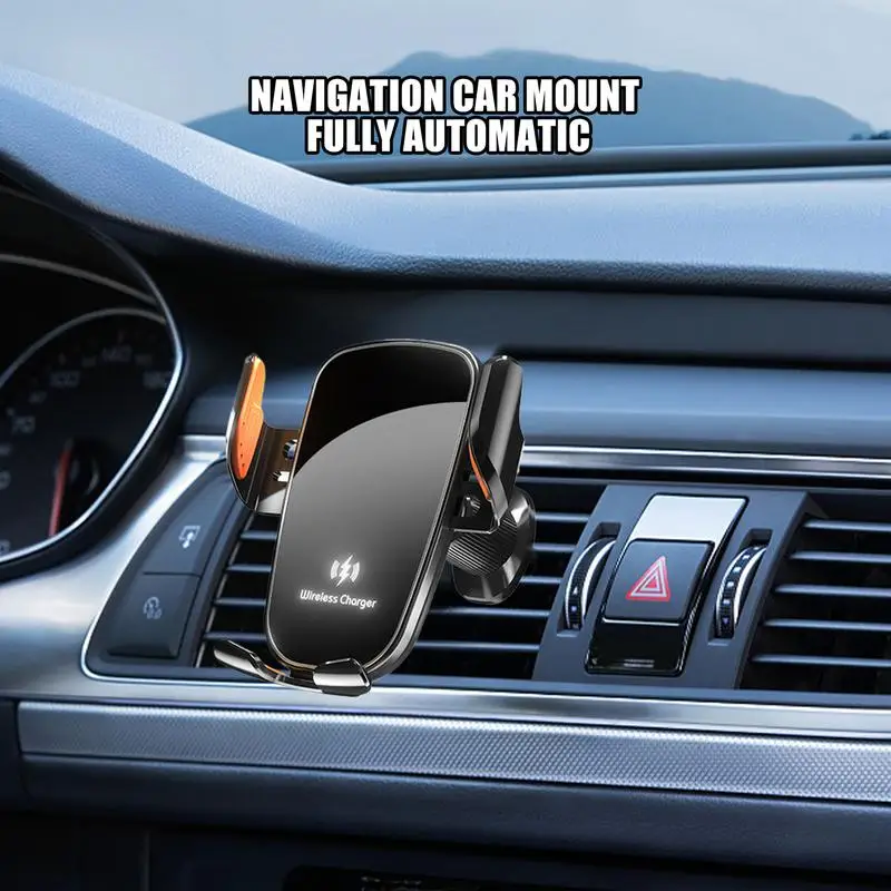 

Car Phone Holder Charger Cell Phone Car Mount Charger Fast Charging Air Vent Station Mobile Stand 360 Adjustable Non-Slip For