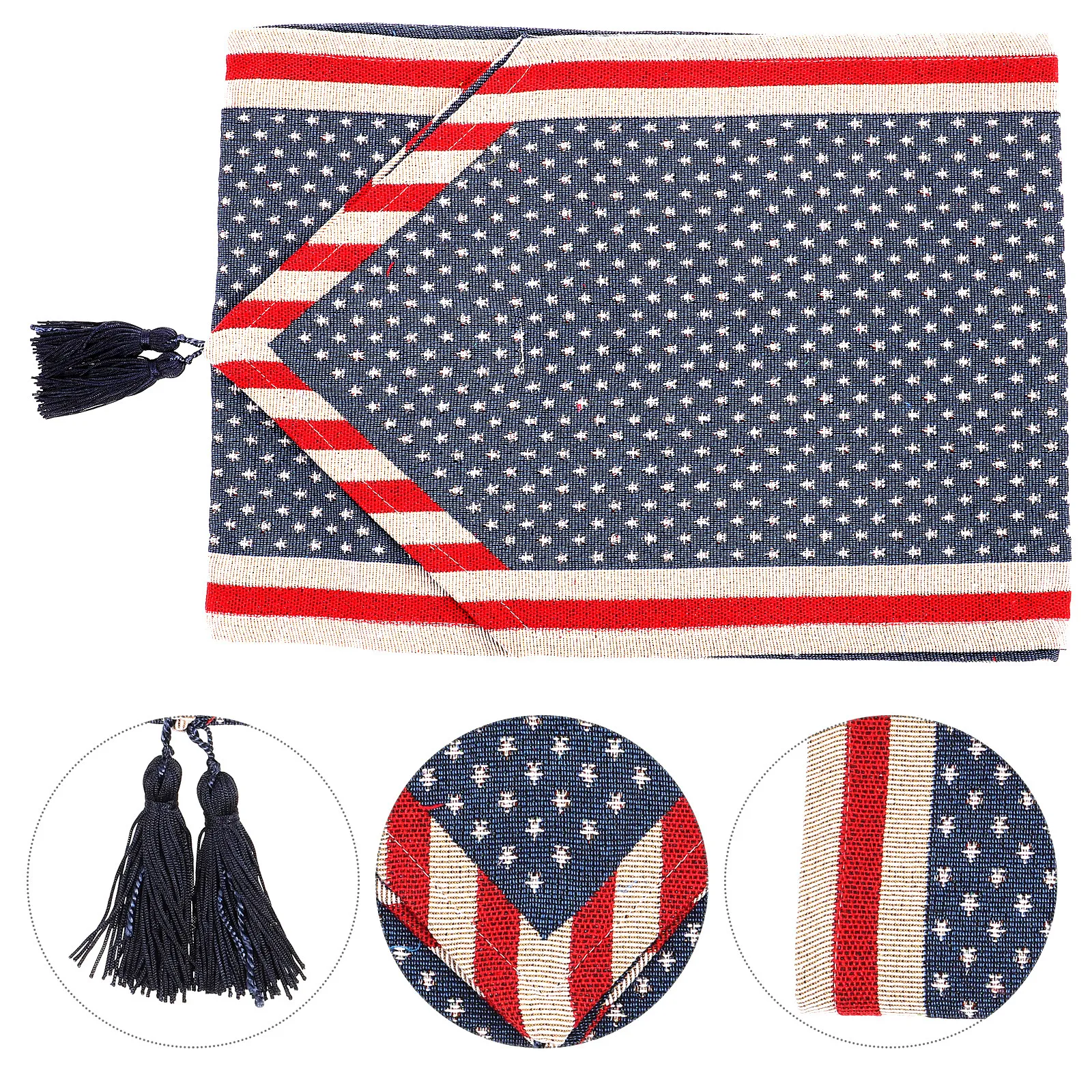 Patriotic Table Runner American Flag 33x180cm Home Kitchen Wedding Party Banquet Decor Tablecloth Cloth Table Runner Cloth