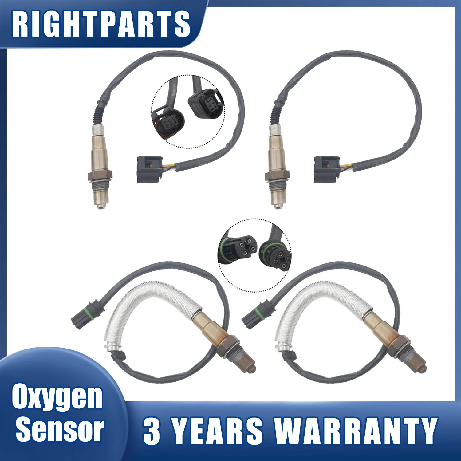 Up+Downstream Oxygen O2 Sensor 234-5026 234-4876 For BMW 550i 2011 2012 2013 2014 2015 650i 750i Alpina B6 B7 X5 X6 XDrive 4.4L