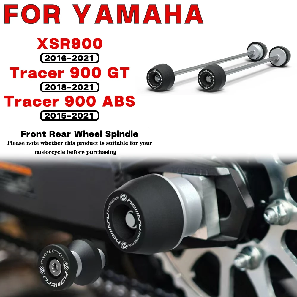 For YAMAHA XSR900 Tracer 900 GT / ABS 2015 2016 2017 2018 2019-2021 Motorcycle Front Rear Wheel Spindle Crash landing Protection