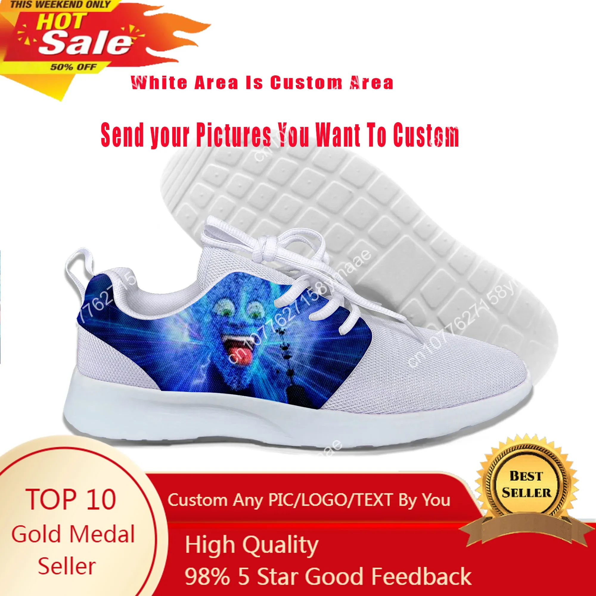 

Hot Cool Fashion Summer Sneakers Casual Shoes Cartoon Cute Funny Men Women Megamind Mesh Classic Running Shoes Sports Shoes