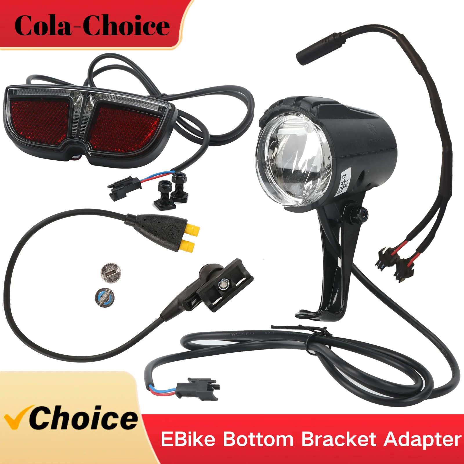 

Ebike light LED 6V 3W Electric Bike Front Rear Light, Taillight Or Headlight For tsdz2b tsdz8 Motor