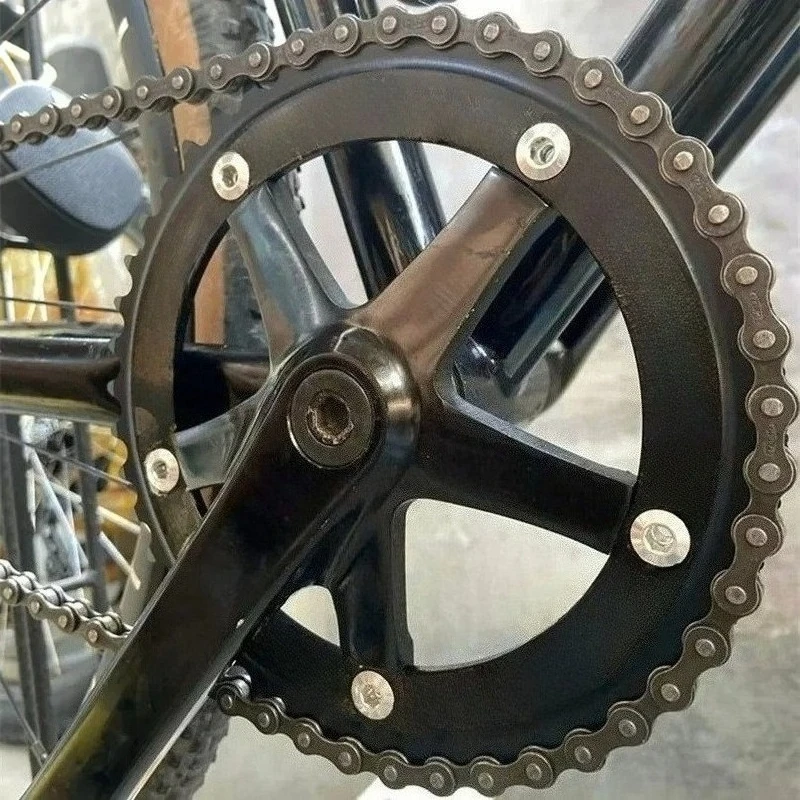 44T-58T 144BCD Fixie Chainring Round Track Bike Single Speed Gear Wheel Chainwheel Cycling