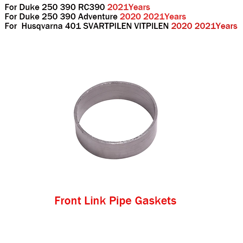 Motorcycle Connecting gasket Exhaust Pipe For Duke 250 390 RC390 2021 Duke 250 390 ADV Adventure 2020 2021 Modified Muffler