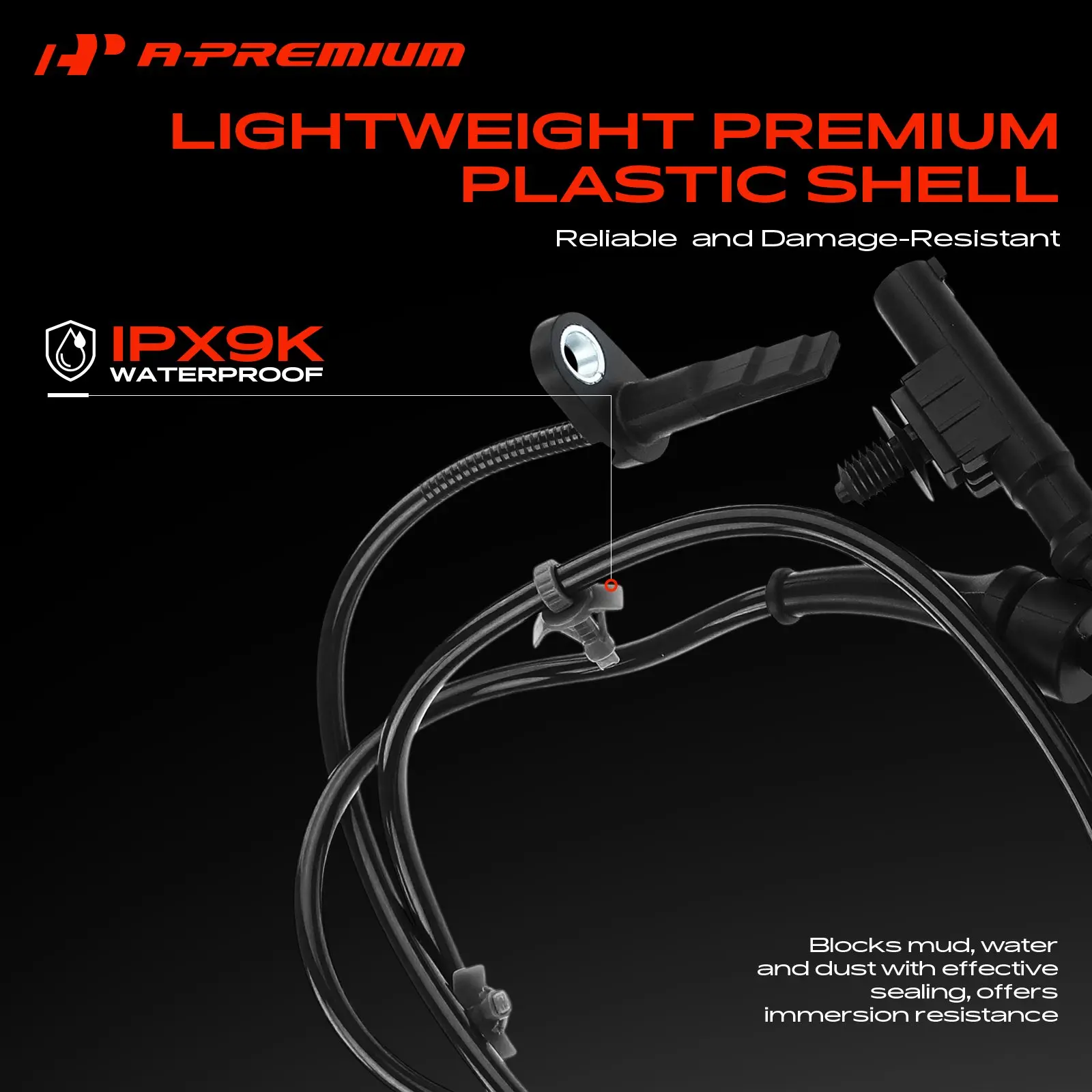 A-Premium Front Driver or Passenger Side ABS Wheel Speed Sensor for Nissan Cube 2009-2014 4