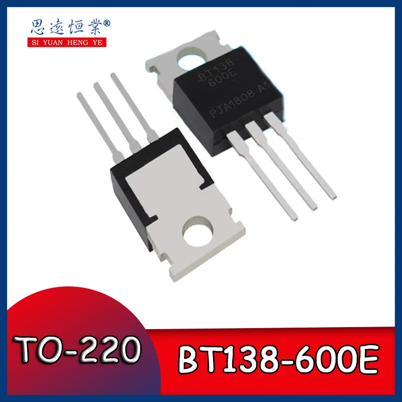 10 pz Brand new genuine BT138-600E TO-220 transistor a foro passante, tiristore bidirezionale a tre terminali 12A 600 V