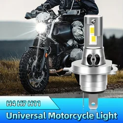 1pc H4 H7 H11 LED Motorcycle Headlight Bulb High Brightness Universal 12V LED Lights with Fan for Motor Vehicles Fog Spotlight
