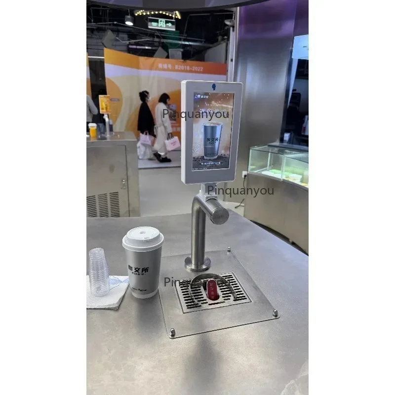 Máquina expendedora de café frío con motor eficiente, función dual como máquina dispensadora de leche