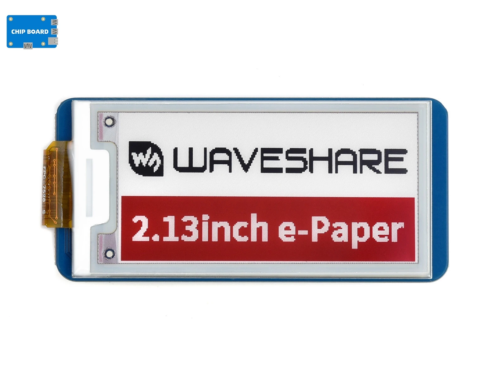 

Waveshare 2.13Inch E-Papier E-Ink Display Module (B) Voor Raspberry Pi Pico, 212 × 104 Pixels, Rood/Zwart/Wit, Spi-interface
