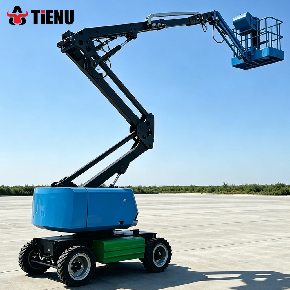 Customized 6 Meter And 12 Meter Electric Lifting Platforms Construction Material Lifts And Electric Articulated Boom Lifts