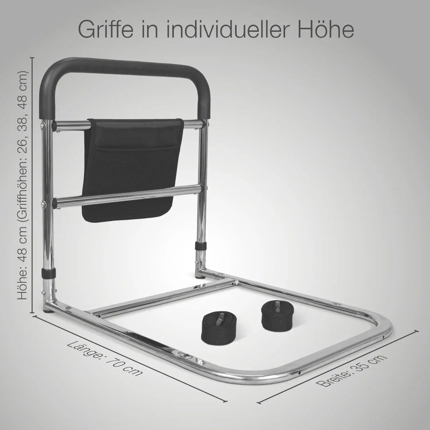 مقبض Grab Bed Rail للحماية من السقوط ودرابزين بجانب السرير للبالغين وكبار السن والمساعدة اليومية مع حقيبة عملية #6