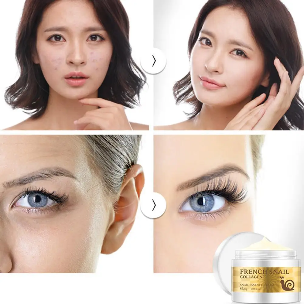 Schnecke Creme Hyaluronsäure Anti-Falten Anti-aging Gesichts Bleaching Tag Creme Kollagen Feuchtigkeitscreme Nähren Korea Gesicht Haut pflege